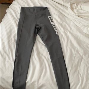 Adidas leggings with mesh detailing on back calves